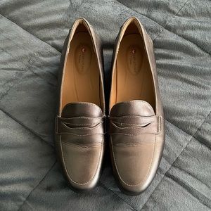 Clark bronze loafers 8.5